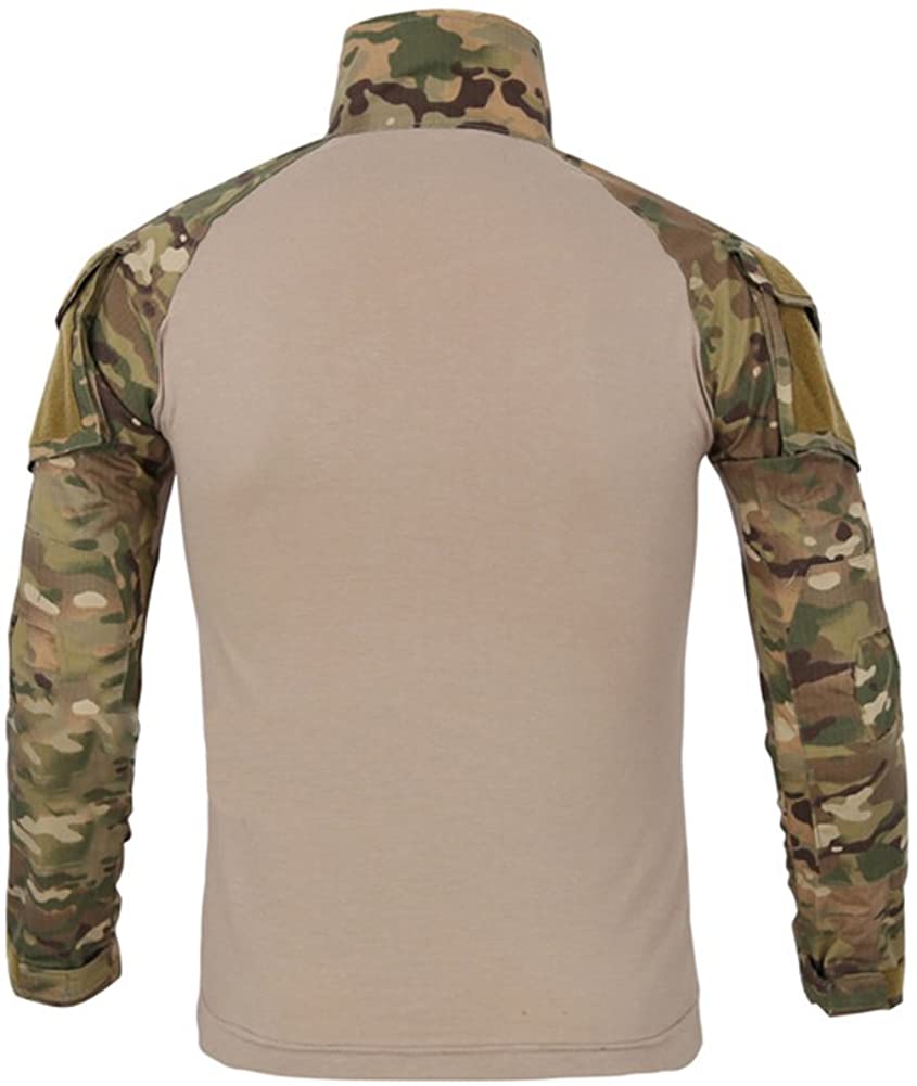 LANBAOSI Chemise de Combat Militaire Homme Airsoft Shirt Tenue Camouflage  Uniforme Tactique Séchage Rapide à Manches imperméables - Droit des  militaires