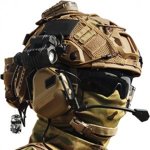 Casque Militaire Rapide Airsoft, avec Ensembles Jeux Casque Tactique Lunettes & Modèle Télescope, avec Tampon EPP Avancé, pour La Chasse Paintball CS Plein Air Cosplay Halloween