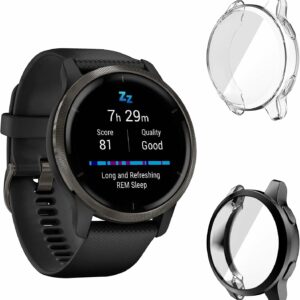 brotect Protection Intégrale 3D Incurvé pour Garmin vivoactive 4 (45 mm) (2  Pièces) - Couverture Complète, Film Protection Écran