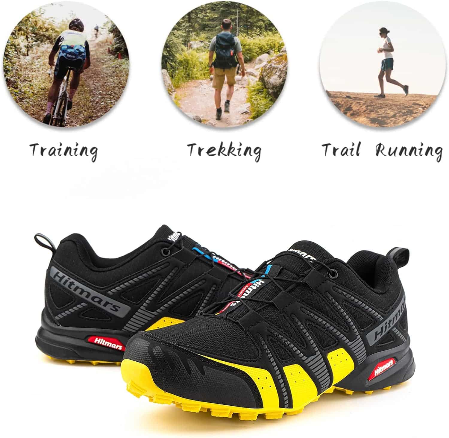 Chaussure Trail Homme Marche Randonnee Femme Running Antidérapantes  Respirantes Baskets Course Trekking Sports Gym Kaki C Taille 40 :  : Mode