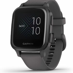 Garmin Venu SQ – Montre connectée santé bien-être, Gps intégré, multisports, cardio poignet, stockage musique, Garmin Pay – Gray avec bracelet gris – Boîtier 40mm