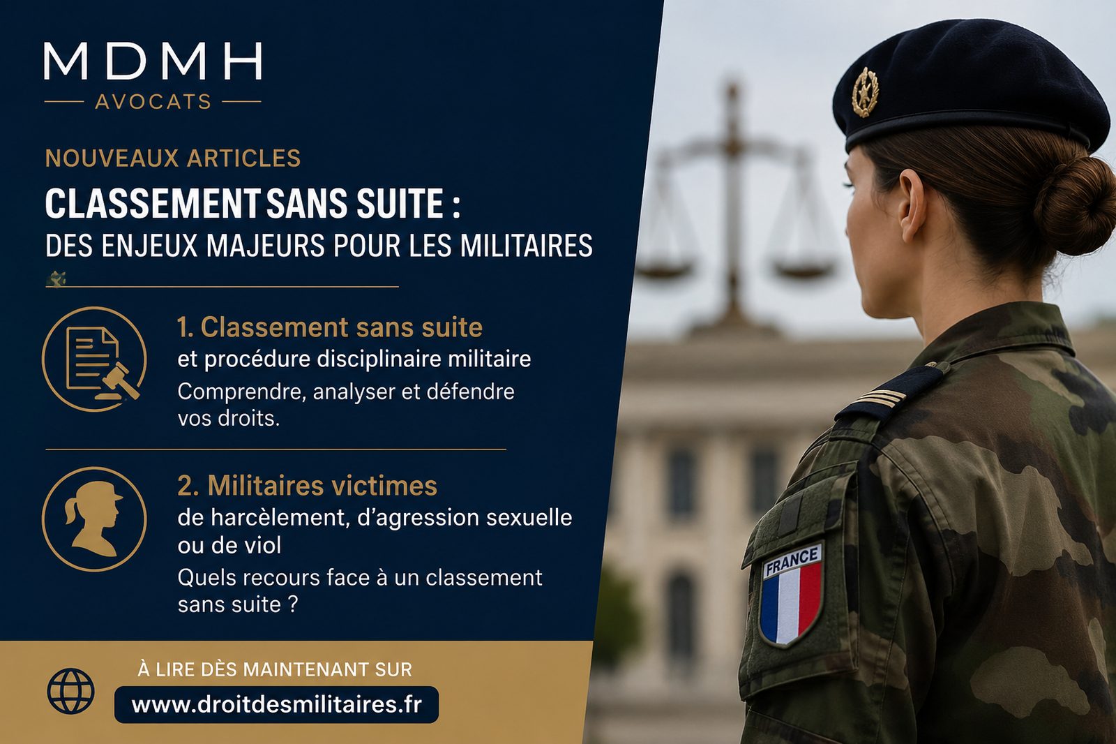 classement sans suite et militaires
